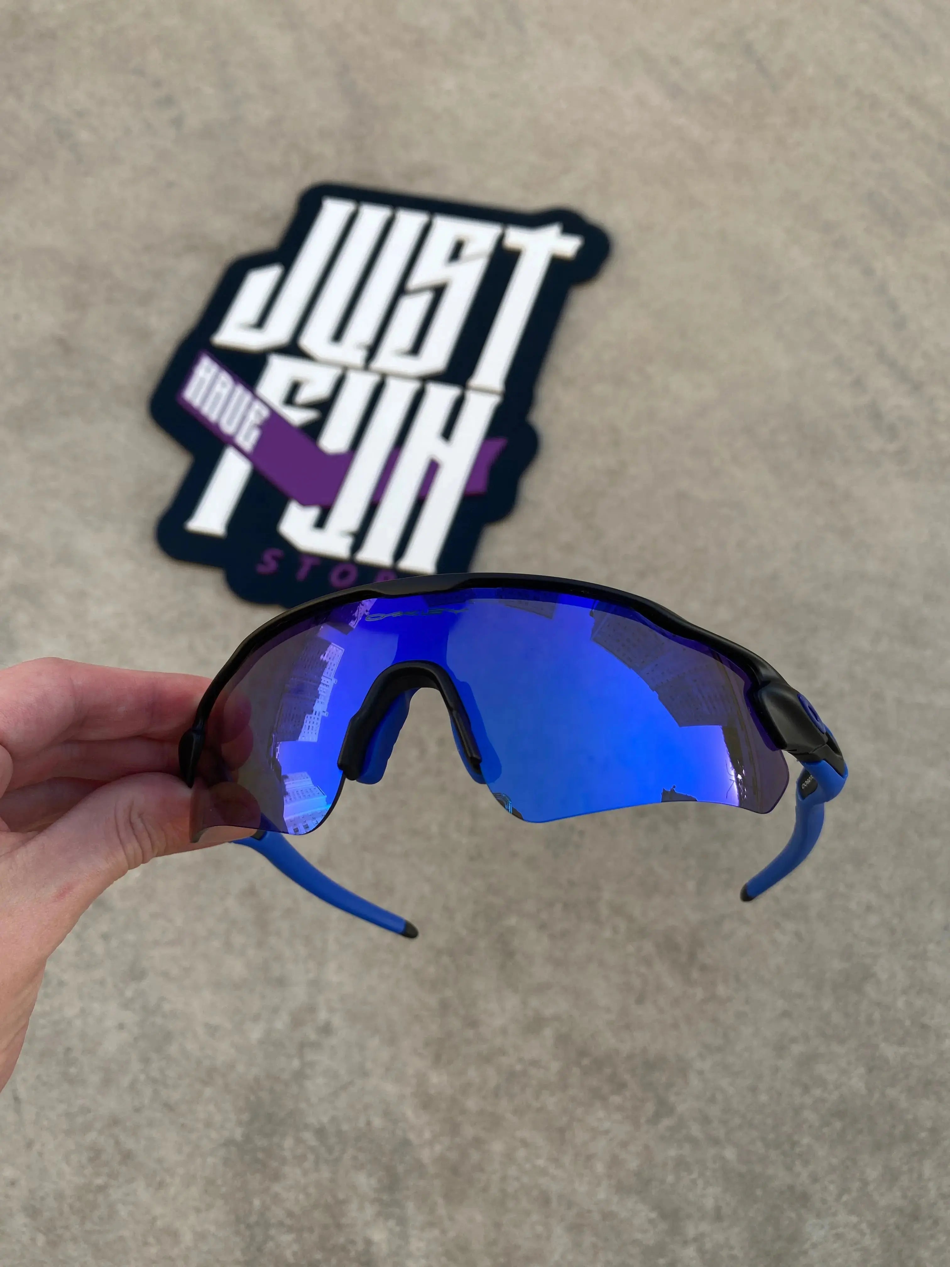 Óculos de Sol Radar Ev Neon Blue Kit Azul