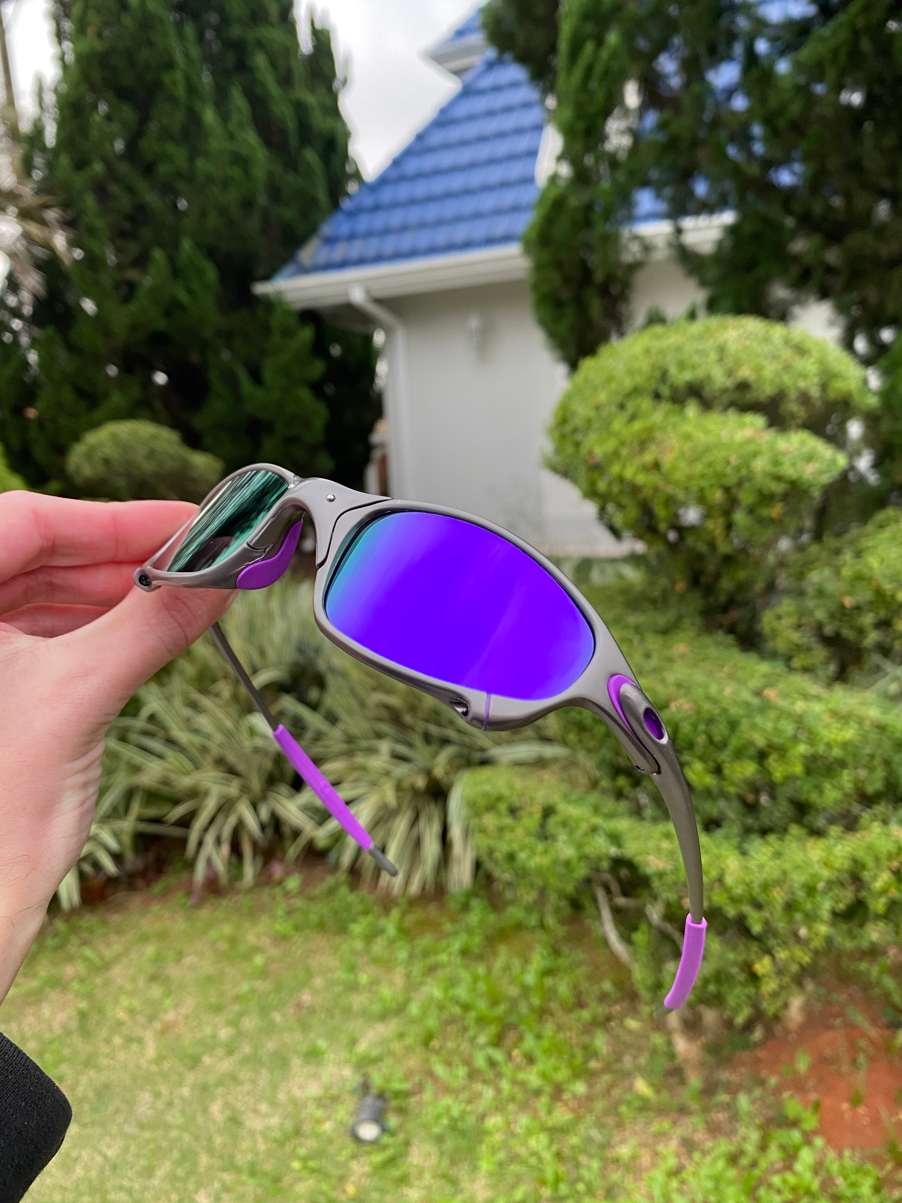 Óculos de Sol Juliet Polished Roxa - SALE