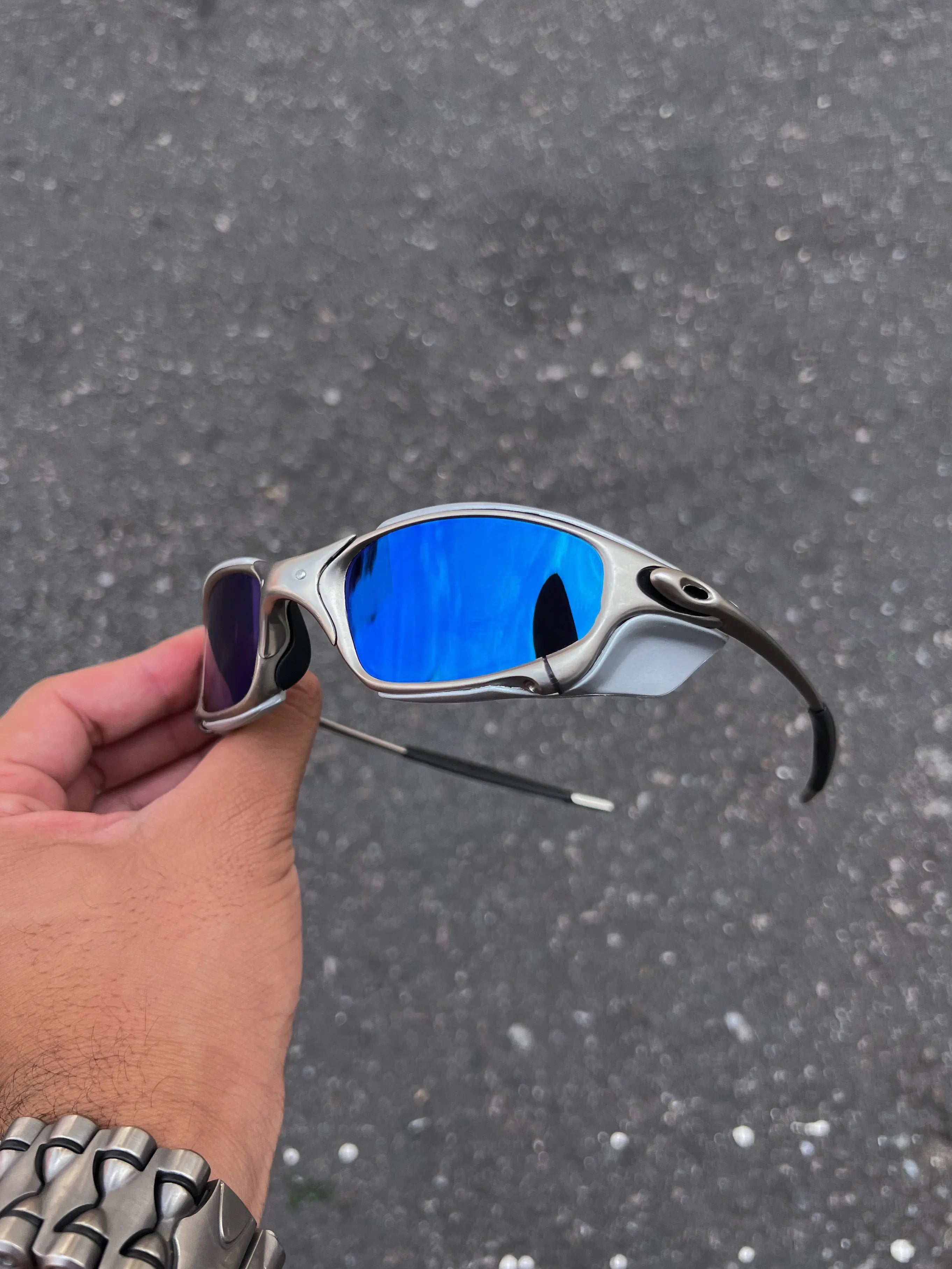Óculos de Sol Juliet Premium Plasma Ice + Sideblinder Cinza