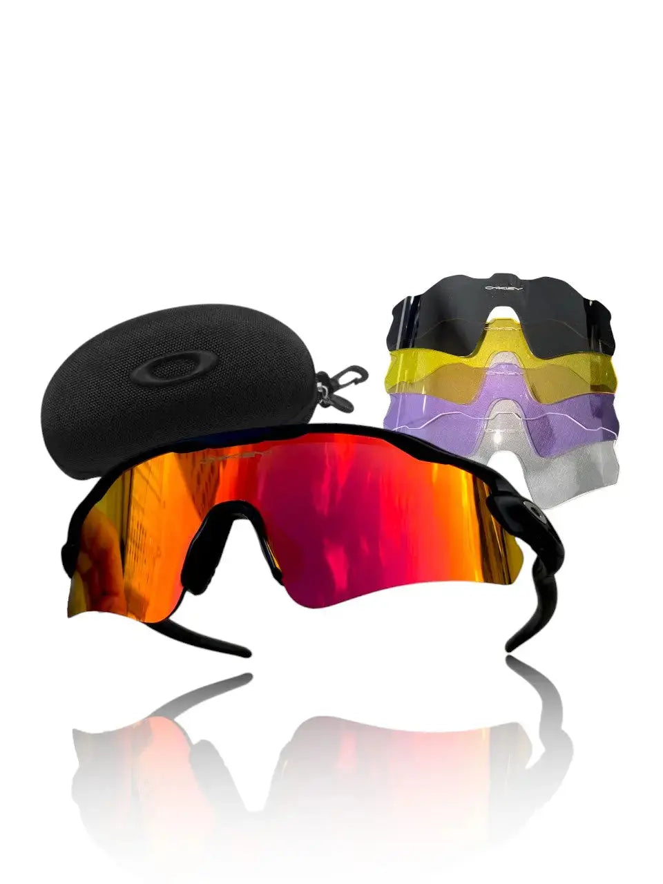 Óculos de Sol Radar Ev Preta Ruby + Kit