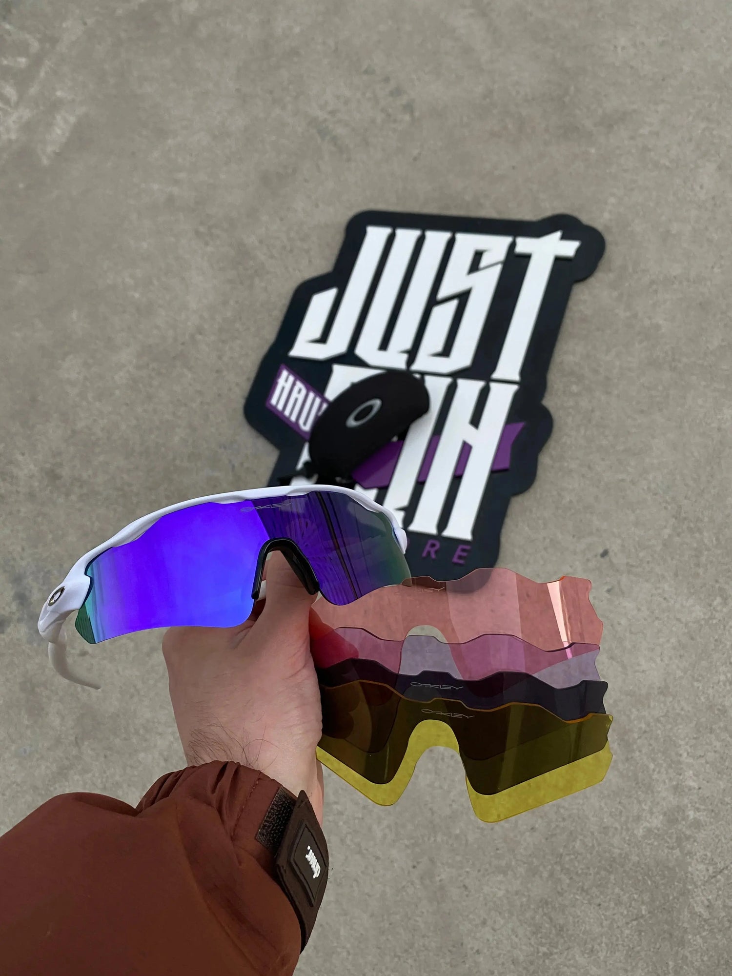 Óculos de Sol Radar Ev Branca Purple + Kit de Lentes e Case