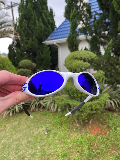 Óculos de Sol Eye Jacket Branca Flame Neon - SALE