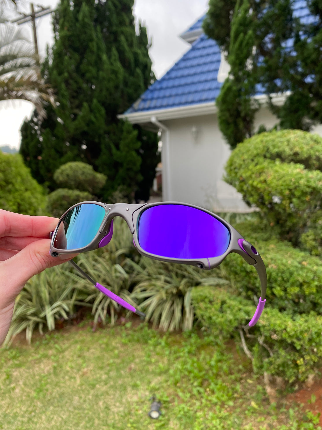 Óculos de Sol Juliet Polished Roxa - SALE