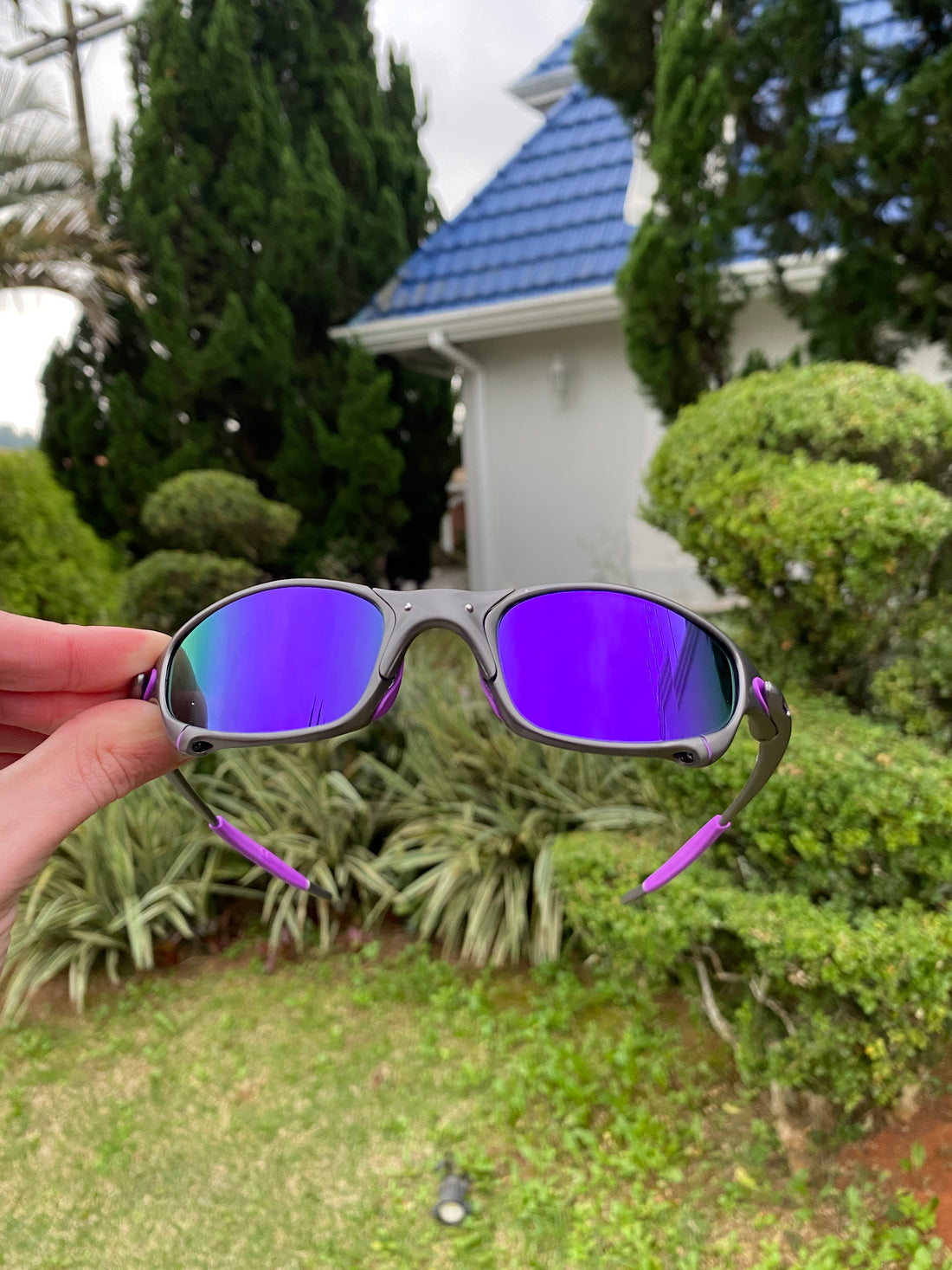 Óculos de Sol Juliet Polished Roxa - SALE