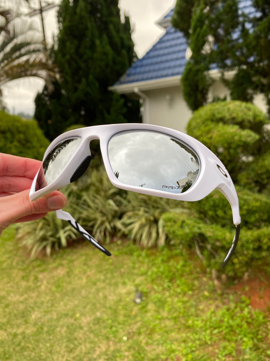 Óculos de Sol Lateralis Branca Metallic - SALE