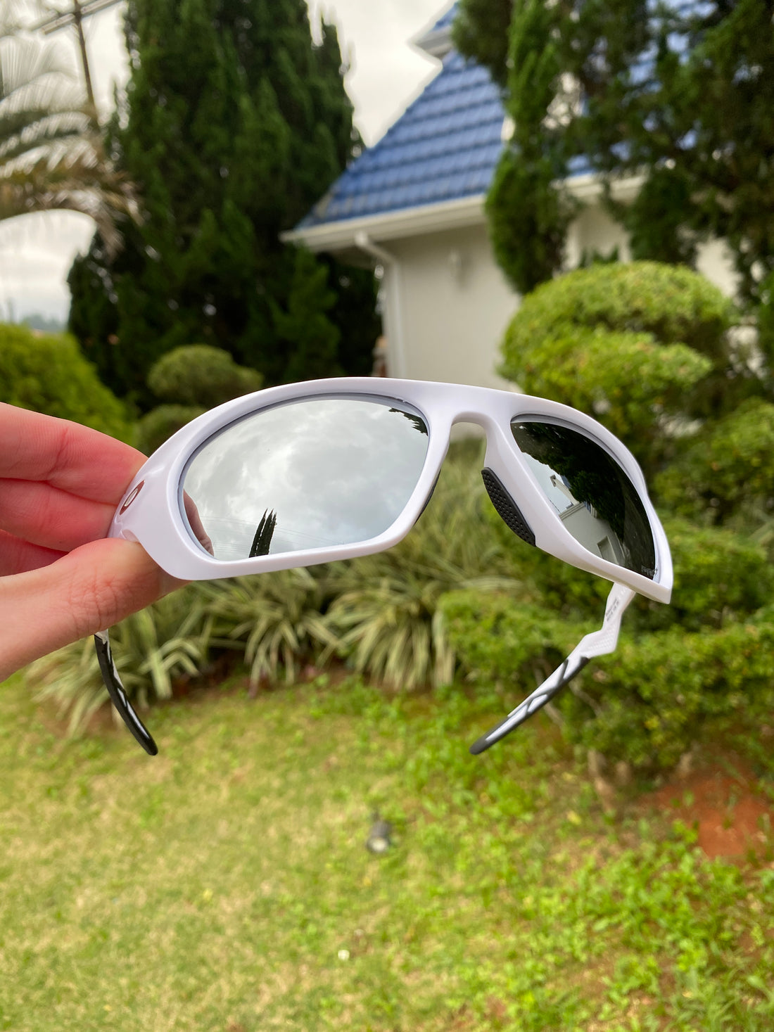 Óculos de Sol Lateralis Branca Metallic - SALE