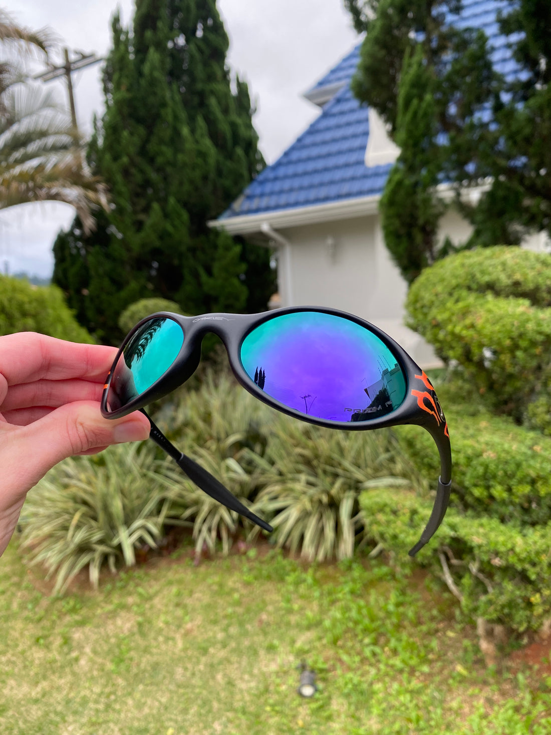 Óculos de Sol Eye Jacket Flame Preta Roxa - SALE