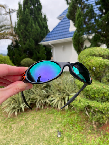 Óculos de Sol Eye Jacket Flame Preta Roxa - SALE