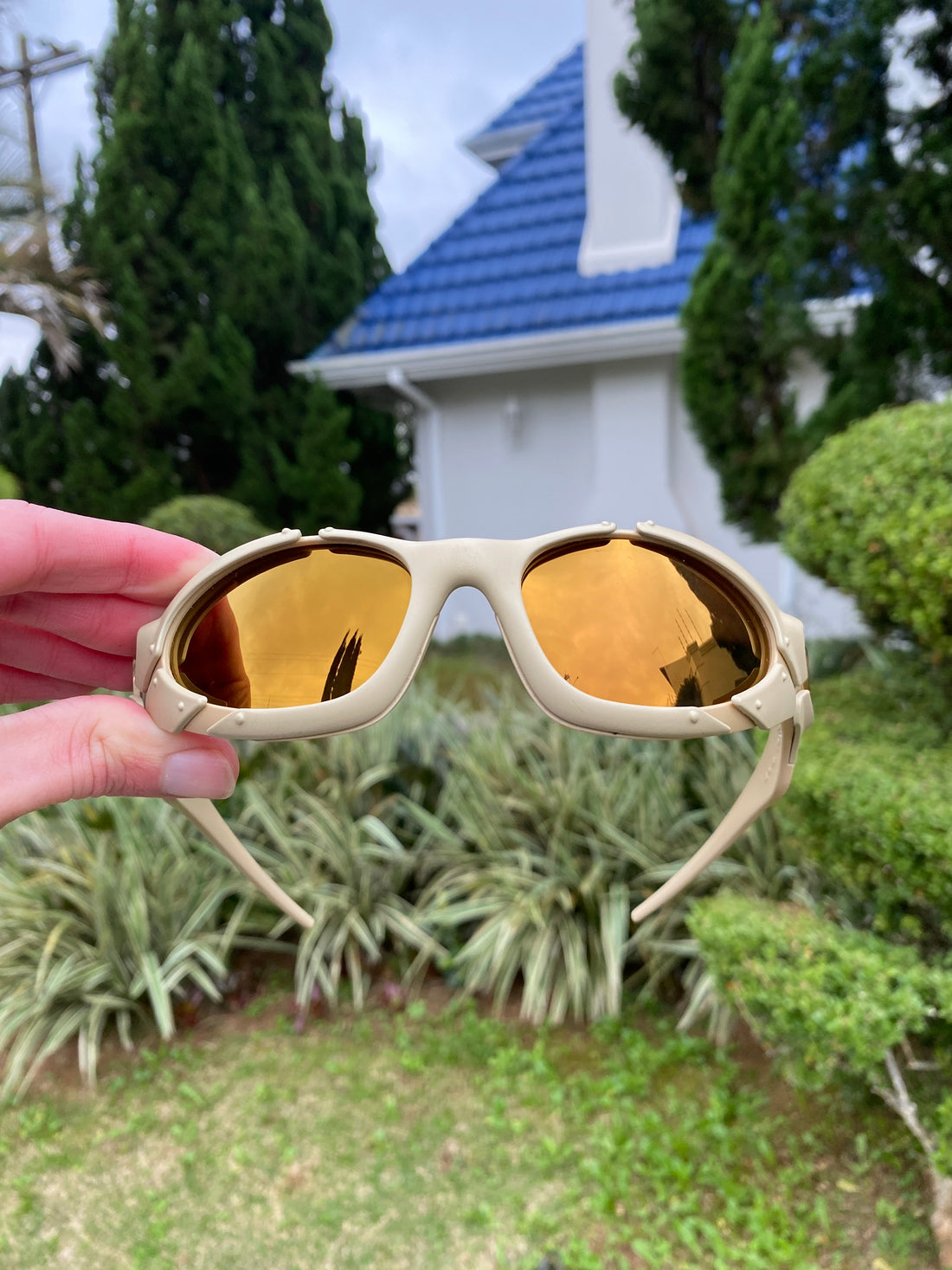 Óculos de Sol Plate Matte Gold Café - SALE