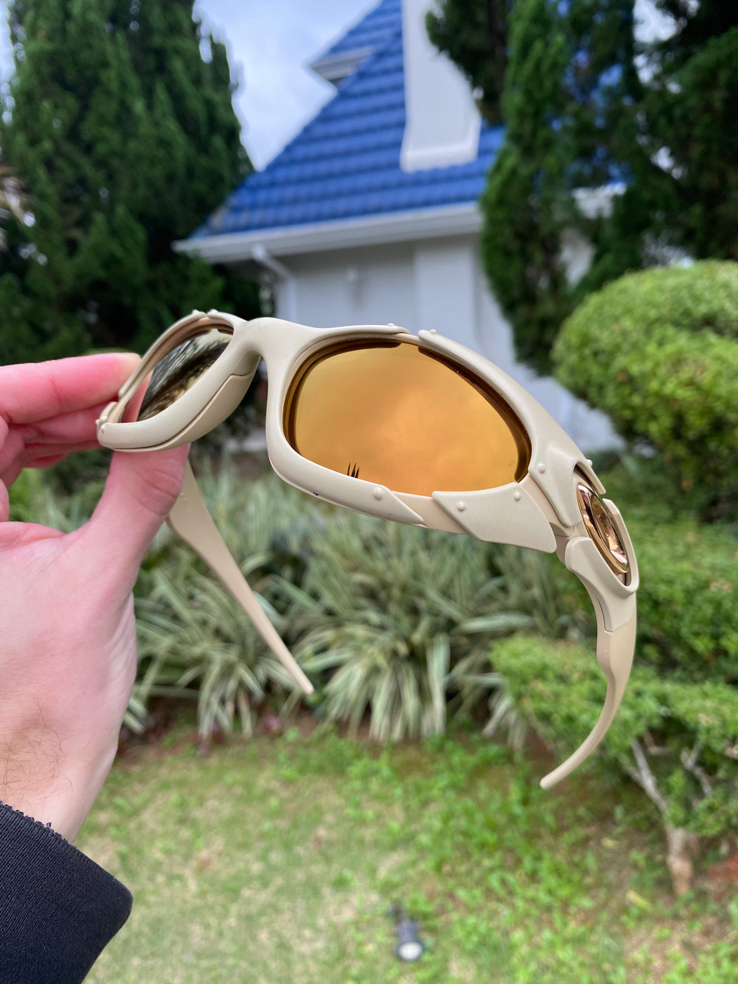 Óculos de Sol Plate Matte Gold Café - SALE