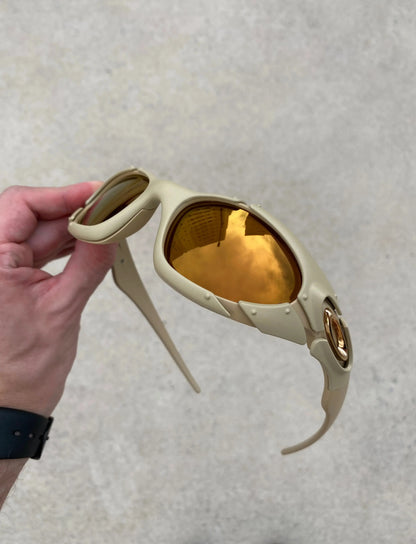 Óculos de Sol Plate Matte Bone Gold Café (2X1)
