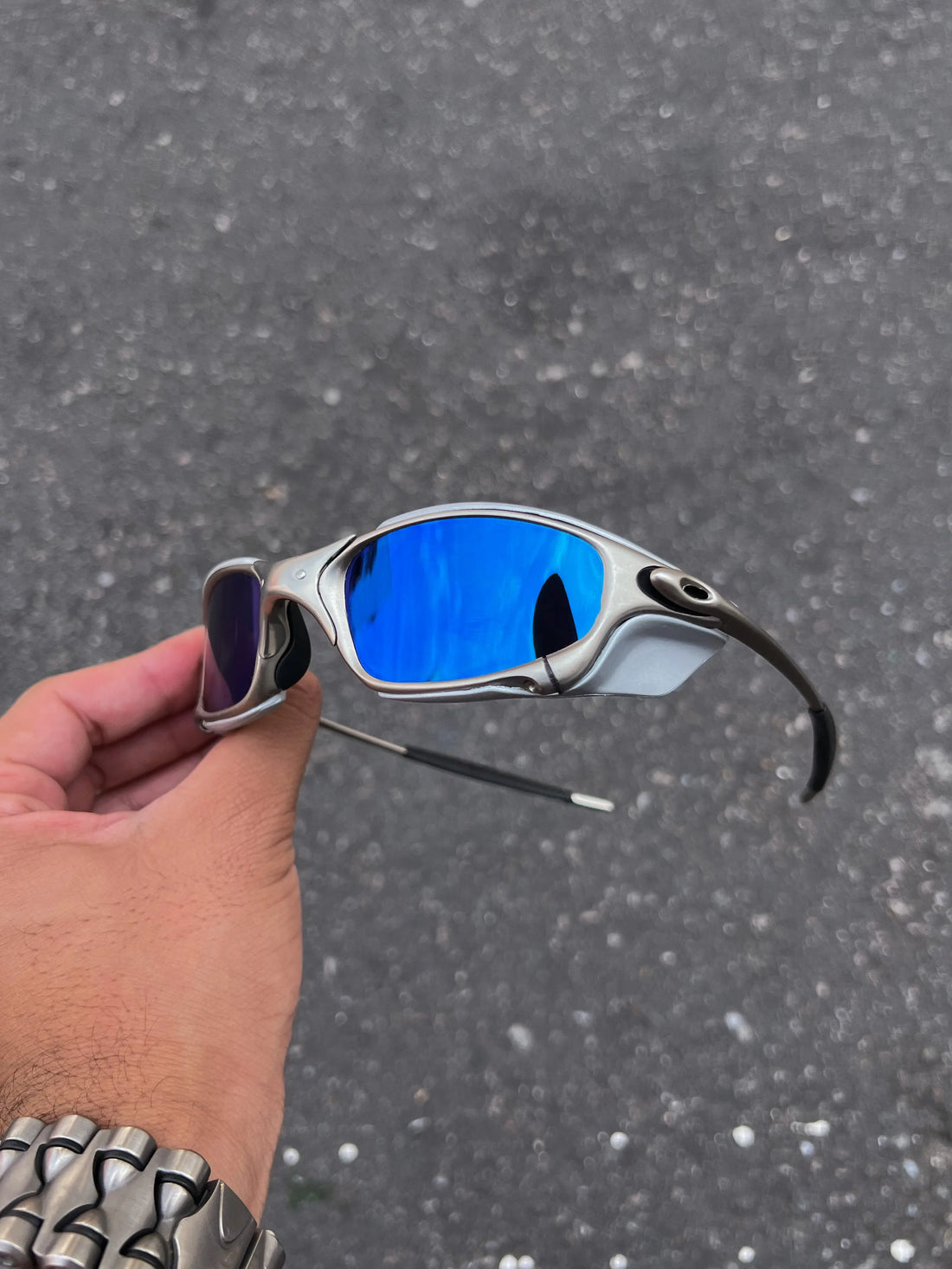 Óculos de Sol Juliet Premium Plasma Ice + Sideblinder Cinza
