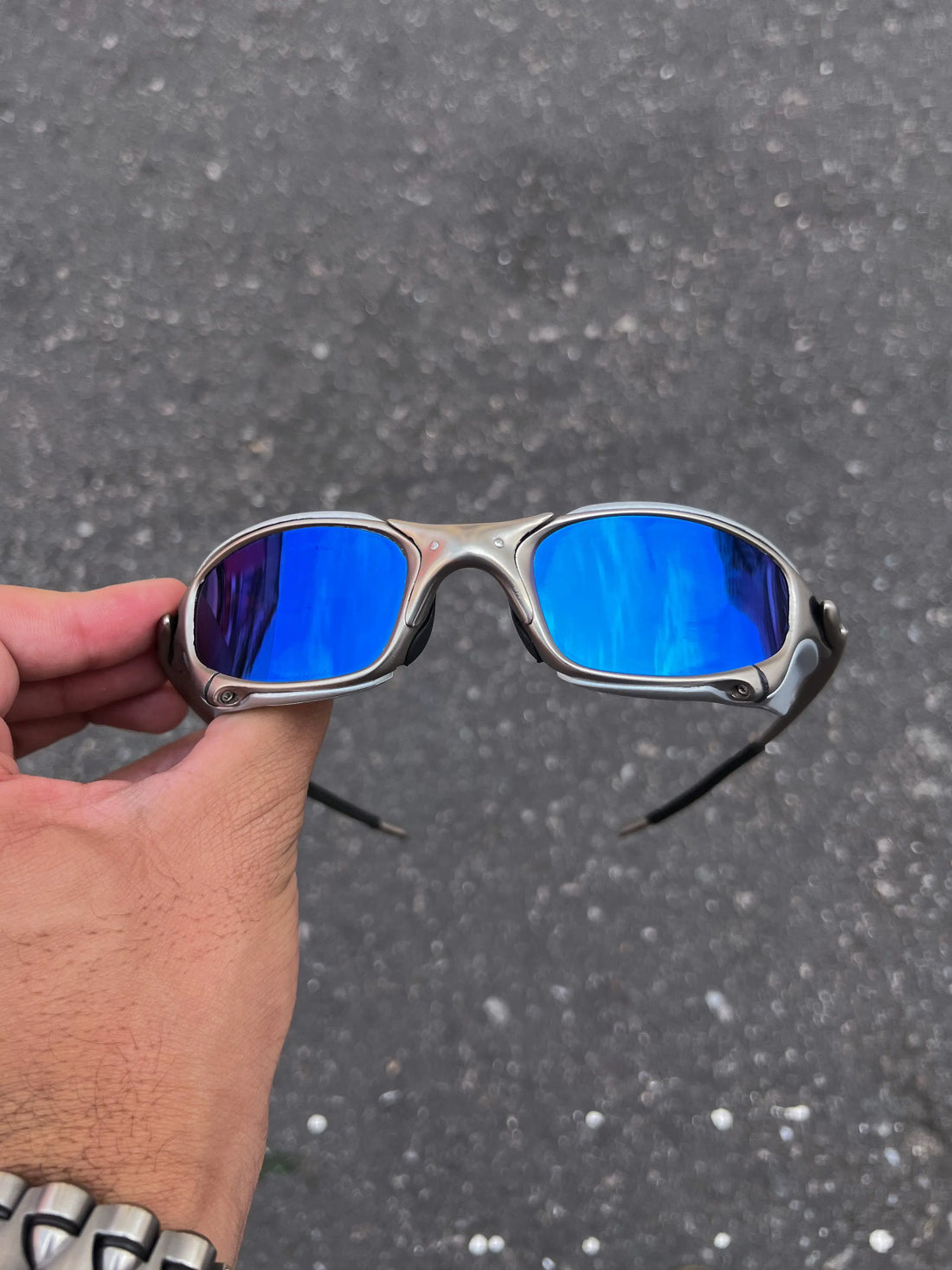 Óculos de Sol Juliet Premium Plasma Ice + Sideblinder Cinza