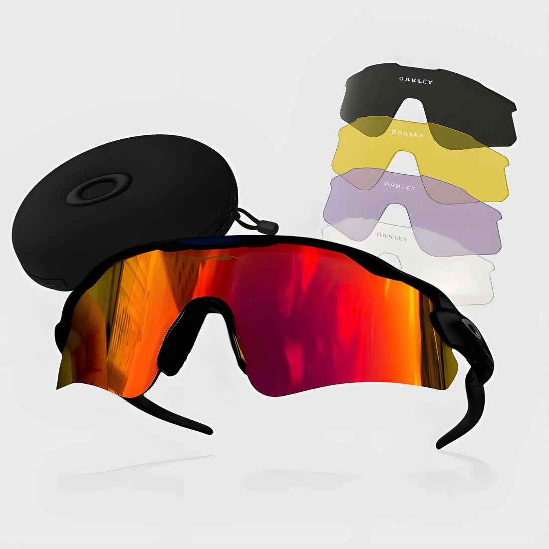 Óculos de Sol Radar Ev Preta Ruby + Kit (2X1)