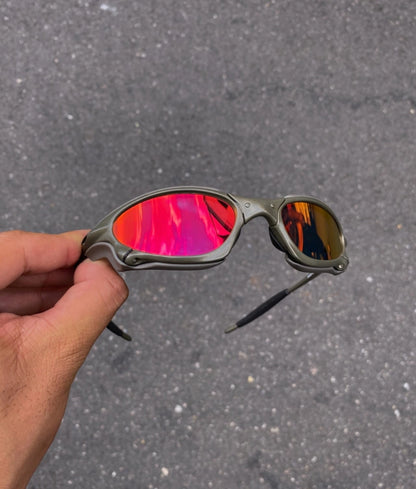 Penny Premium Xmetal Lentes Ruby Kit Preto + Side Cinza + Brinde Surpresa