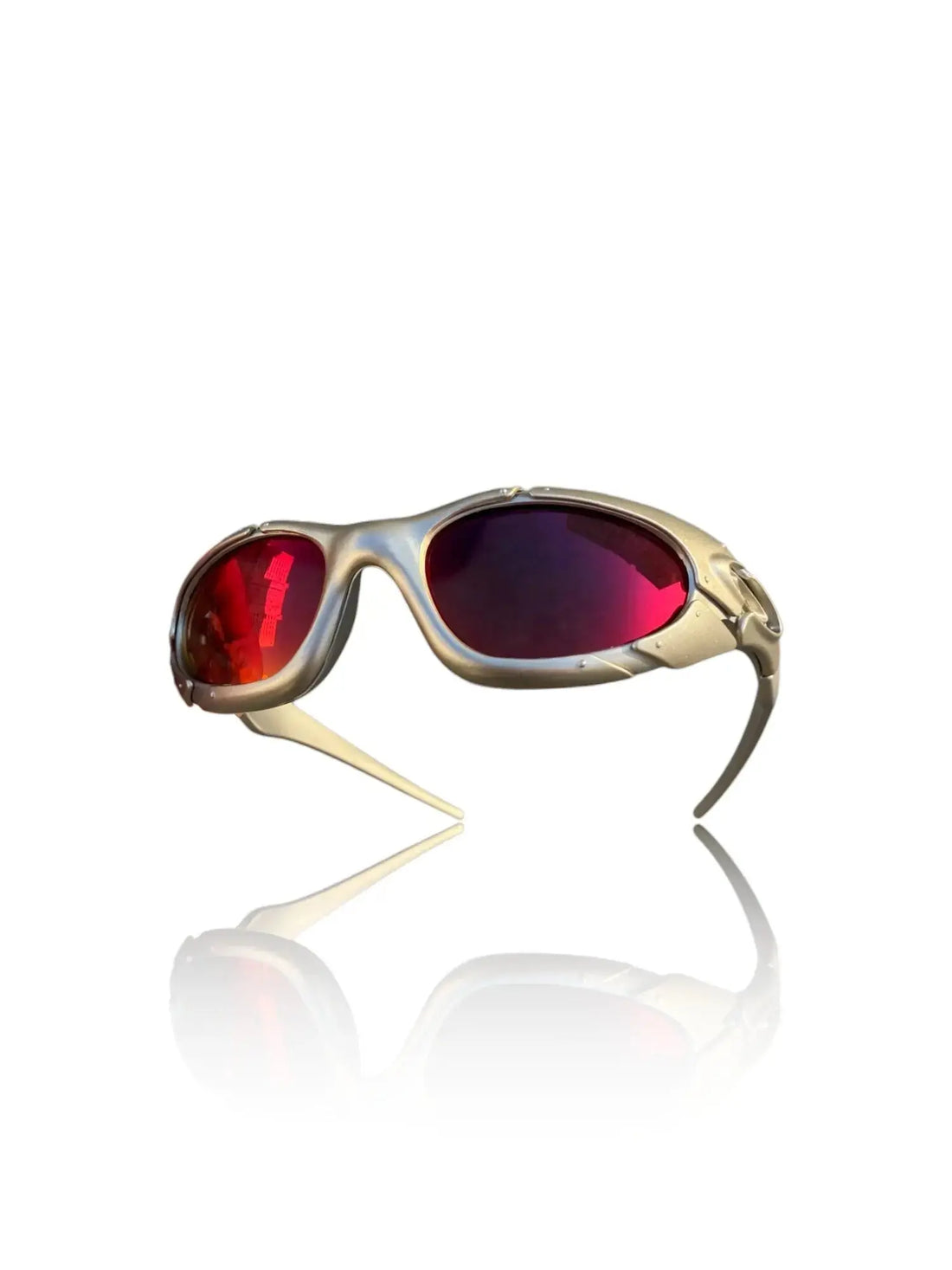 Óculos de Sol Plate Plasma Dark Ruby Icon Prata