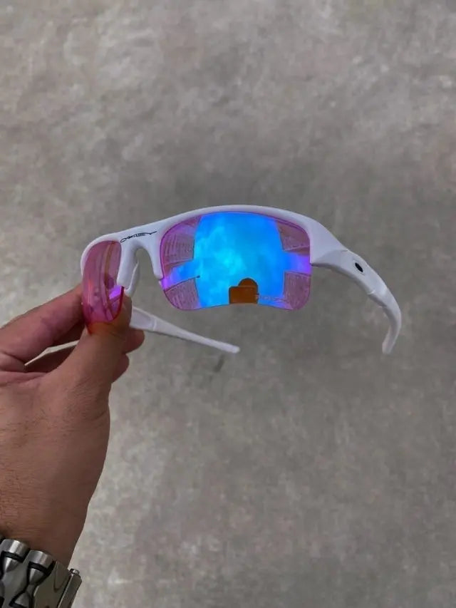 Flak 1.0 Branca Lentes Prizm + Brinde Surpresa